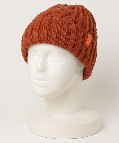TESTIFY（テスティファイ）の「ケーブルインサイドワッチ（ニットキャップ/ビーニー・メンズ・ブラック/ブラウン/アイボリー/オレンジ/ブルー・FREE）」の10枚目の写真