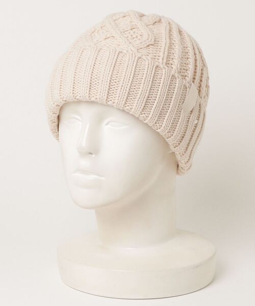 TESTIFY（テスティファイ）の「ケーブルインサイドワッチ（ニットキャップ/ビーニー・メンズ・ブラック/ブラウン/アイボリー/オレンジ/ブルー・FREE）」の7枚目の写真