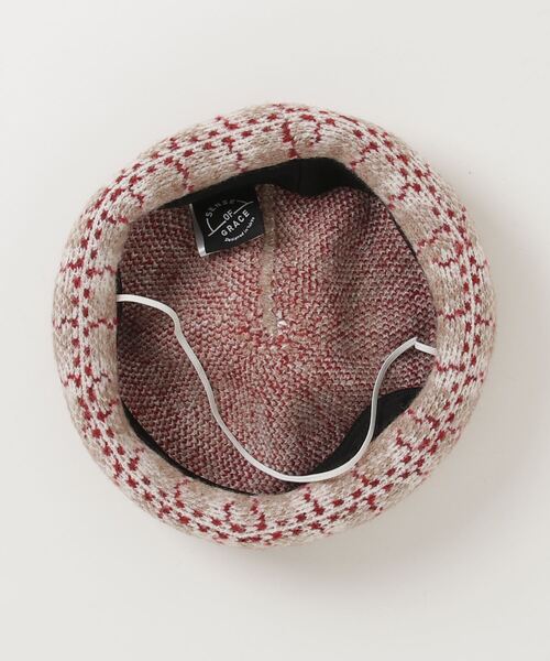 Sense of Grace（センスオブグレース）の「ポンポン付き タータンチェック ニットバレー帽　キッズ（ハンチング/ベレー帽・キッズ・ネイビー/ベージュ・FREE）」の6枚目の写真