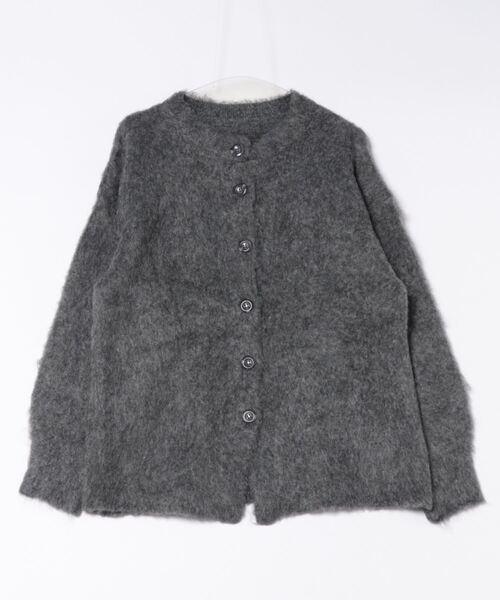 STYLEBLOCK（スタイルブロック）の「ニットカーディガン（カーディガン/ボレロ・レディース・グリーン/レッド/イエロー/モカ/アイボリー/チャコールグレー・M）」の2枚目の写真