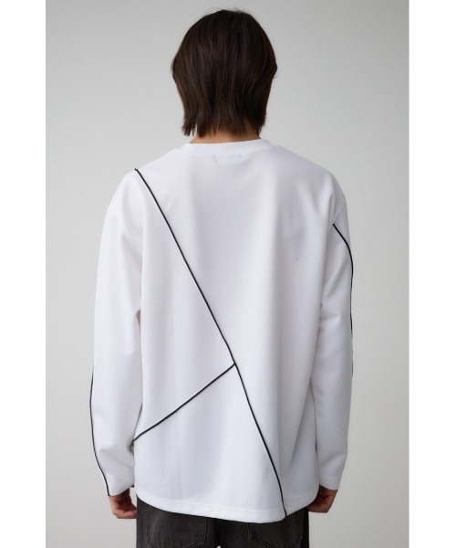 AZUL by moussy（アズールバイマウジー）の「メローステッチスウィッチングプルオーバー（Tシャツ/カットソー・メンズ・ブラック系その他/グレー系その他/ホワイト・LARGE/MEDIUM）」の9枚目の写真