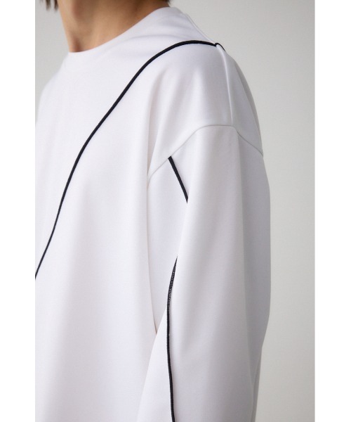 AZUL by moussy（アズールバイマウジー）の「メローステッチスウィッチングプルオーバー（Tシャツ/カットソー・メンズ・ブラック系その他/グレー系その他/ホワイト・LARGE/MEDIUM）」の11枚目の写真