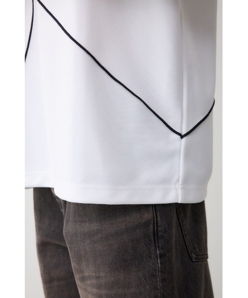 AZUL by moussy（アズールバイマウジー）の「メローステッチスウィッチングプルオーバー（Tシャツ/カットソー・メンズ・ブラック系その他/グレー系その他/ホワイト・LARGE/MEDIUM）」の13枚目の写真