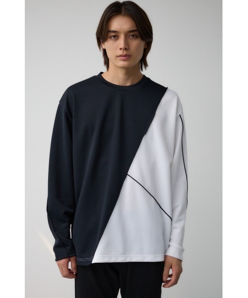 AZUL by moussy（アズールバイマウジー）の「メローステッチスウィッチングプルオーバー（Tシャツ/カットソー・メンズ・ブラック系その他/グレー系その他/ホワイト・LARGE/MEDIUM）」の18枚目の写真