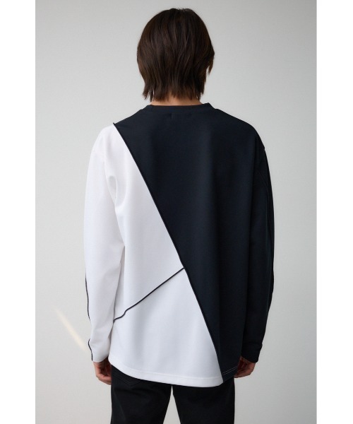 AZUL by moussy（アズールバイマウジー）の「メローステッチスウィッチングプルオーバー（Tシャツ/カットソー・メンズ・ブラック系その他/グレー系その他/ホワイト・LARGE/MEDIUM）」の20枚目の写真