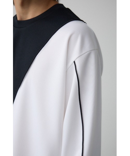 AZUL by moussy（アズールバイマウジー）の「メローステッチスウィッチングプルオーバー（Tシャツ/カットソー・メンズ・ブラック系その他/グレー系その他/ホワイト・LARGE/MEDIUM）」の22枚目の写真