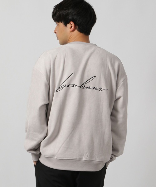 LAKOLE（ラコレ）の「刺繍スエードボアプルオーバー / 144408（その他トップス・メンズ・マスタード/グレイッシュベージュ/ライトグレー/ブラック・MEDIUM/LARGE/X-LARGE）」の8枚目の写真