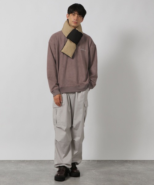 LAKOLE（ラコレ）の「刺繍スエードボアプルオーバー / 144408（その他トップス・メンズ・マスタード/グレイッシュベージュ/ライトグレー/ブラック・MEDIUM/LARGE/X-LARGE）」の9枚目の写真