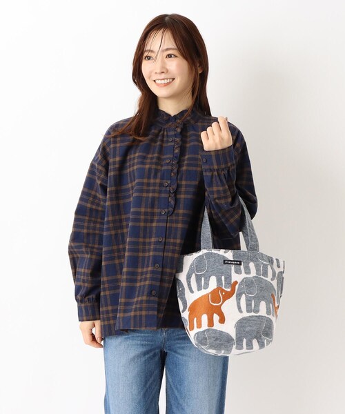 one'sterrace(ワンズテラス)の「フィンレイソン ミニバッグ エレファンティ(トートバッグ・レディース・グレー系4・99)」の8枚目の写真