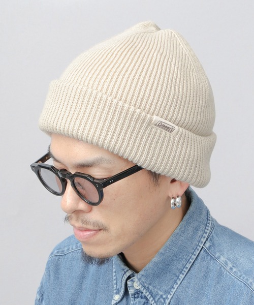 COLEMAN（コールマン）の「裏ボア リブ ニットワッチ（ニット帽） 深め（ニットキャップ/ビーニー・メンズ・ブラック/アイボリー/チャコール・FREE）」の3枚目の写真