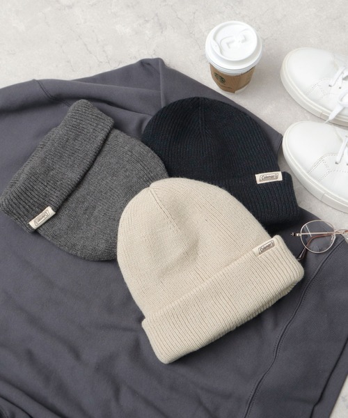 COLEMAN（コールマン）の「裏ボア リブ ニットワッチ（ニット帽） 深め（ニットキャップ/ビーニー・メンズ・ブラック/アイボリー/チャコール・FREE）」の13枚目の写真