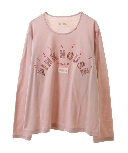 セール】ロゴアップリケカットソー（Tシャツ/カットソー）｜PINK HOUSE
