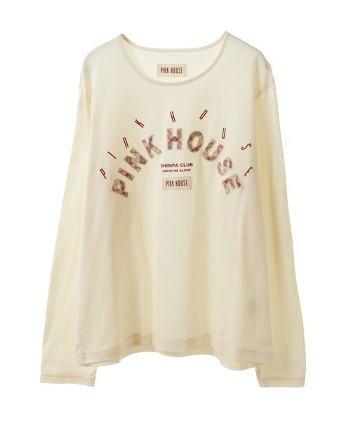 【セール】ロゴアップリケカットソー（Tシャツ/カットソー）｜PINK HOUSE（ピンクハウス）