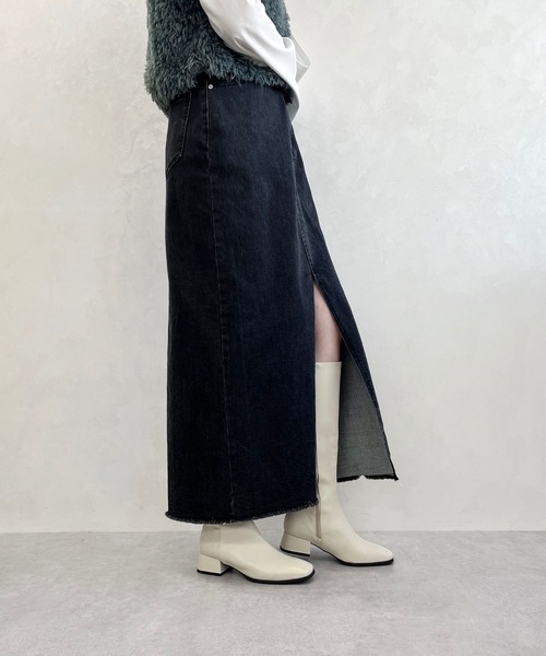 ORiental TRaffic（オリエンタルトラフィック）の「ロングブーツ/31483（ブーツ・レディース・ブラック/アイボリー/モカ・LL/S/M/L）」の20枚目の写真