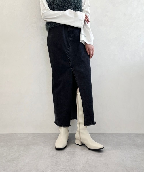 ORiental TRaffic（オリエンタルトラフィック）の「ロングブーツ/31483（ブーツ・レディース・ブラック/アイボリー/モカ・LL/S/M/L）」の21枚目の写真