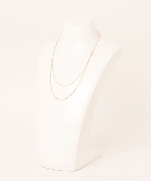 TAKE-UP(テイクアップ)の「【WEB・一部店舗限定商品】GF 2連 バニーチェーン ネックレス(ネックレス・レディース・イエローゴールド・FREE)」の5枚目の写真