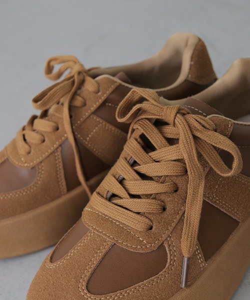 【セール】【CLEIO】 厚底ボリュームソールコートスニーカー（スニーカー）｜CLEIO（クレイオ）