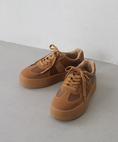 【セール】【CLEIO】 厚底ボリュームソールコートスニーカー（スニーカー）｜CLEIO（クレイオ）