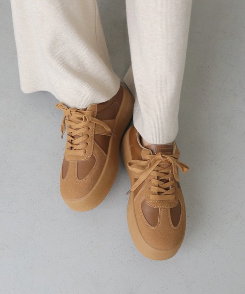 【セール】【CLEIO】 厚底ボリュームソールコートスニーカー（スニーカー）｜CLEIO（クレイオ）