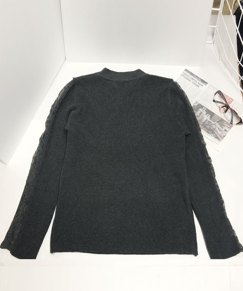 miiroind 長袖ニット ２枚セット グレー ブラック セール】TOMORROWLAND tricot ギザコットン クルーネックプル
