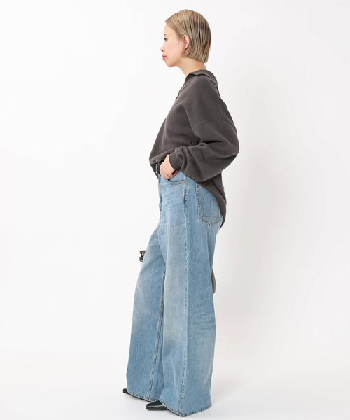 EVERYDAY I LIKE.（エヴリディアイライク）の「ウールカシミヤスキッパープルオーバー（ニット/セーター・レディース・チャコールグレー/カーキ・FREE）」の19枚目の写真