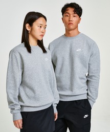 NIKE（ナイキ）の「《セットアップ対応商品》ナイキ スポーツウェア クラブ フリース (裏起毛) クルー / Nike Sportswear Club Fleece Crew BV2663-063 Dark Grey Heather（スウェット・メンズ）」