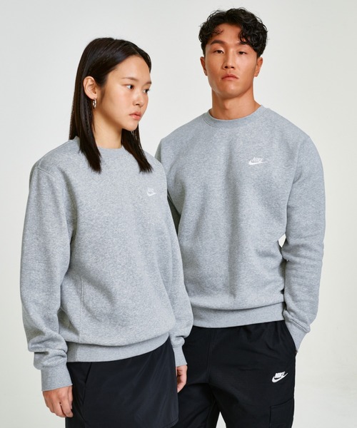 NIKEナイキ　スポーツウェア クラブ フリース クルー　裏起毛　セットアップ NIKE（ナイキ）の「《セットアップ対応商品》ナイキ スポーツ