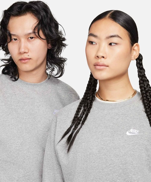 NIKE(ナイキ)の「《セットアップ対応商品》ナイキ スポーツウェア クラブ フリース (裏起毛) クルー / Nike Sportswear Club Fleece Crew BV2663-063 Dark Grey Heather(スウェット・メンズ・グレー系その他・S/2XL/L/M/XL)」の4枚目の写真