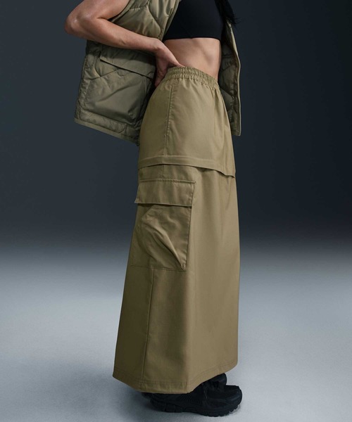 ★NIKE★W NSW WOVEN CARGO ミディ スカート★追跡可 Nike Sportswear Women's Mid-Rise Woven Cargo Midi Skirt. Nike ID