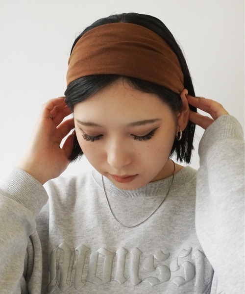 Jelly moo(ジェリームー)の「【 Jelly moo / ジェリームー 】 海外ガール風 ベーシック ヘアバンド(ヘアバンド・レディース・ブラック/ブラウン/グレー・FREE)」の16枚目の写真