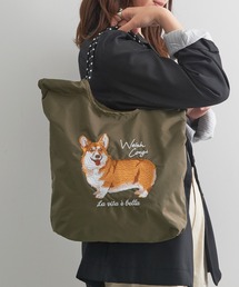 【SETUP7】アニマル刺繍コードトートバッグ イヌ/ネコ A4収納可 SNBD