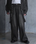 SERACE（セラス）の「【SERACE】Vintage design suspenders cargo denim pants / ヴィンテージデザインサスペンダーカーゴデニムパンツ（カーゴパンツ・L）」