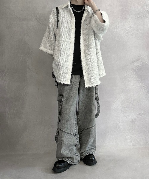 SERACE（セラス）の「【SERACE】Vintage design suspenders cargo denim pants / ヴィンテージデザインサスペンダーカーゴデニムパンツ（カーゴパンツ・メンズ・インディゴブルー/ブラック/ライトグレー・S/M/L）」の5枚目の写真