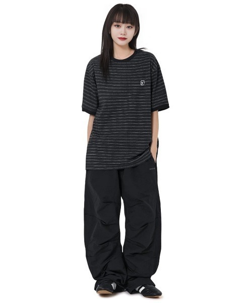 ★OY★LOGO STRIPE RINGER TEE - BLACK★正規品/韓国直送料込 OY/オーワイ』 LOGO STRIPE RINGER TEE/ロゴストライプリンガー