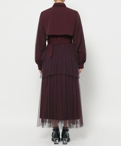 セール】【オケージョン/セレモニー/結婚式】シアープリーツティアード