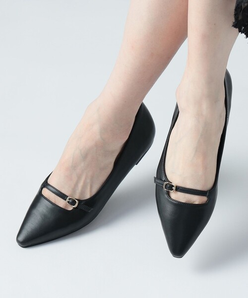 セール】細ベルト フラットパンプス（22.5～24.5cm）（パンプス