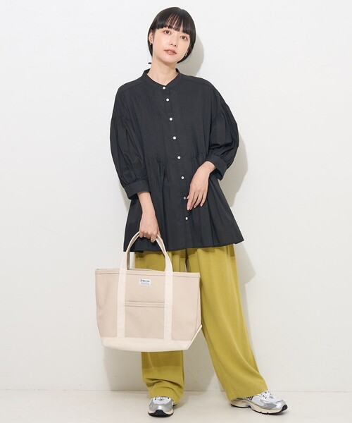 プリーツプリーズ　7分袖　チュニック rps｜BACKプリーツ7分袖ブラウスチュニック | Rakuten Fashion