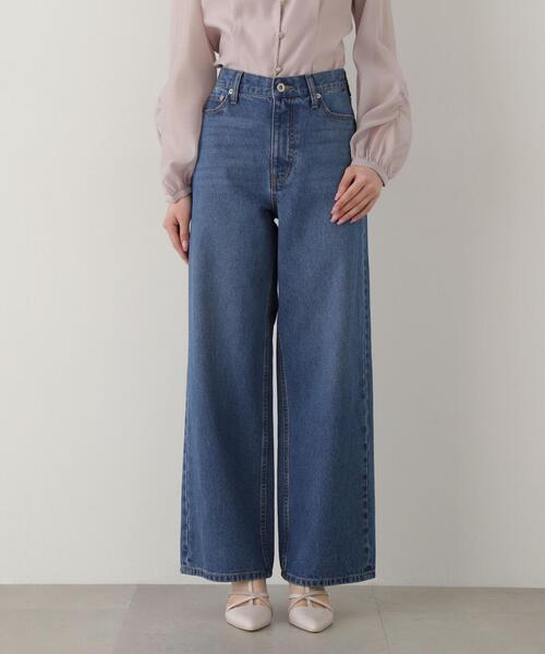 PROPORTION BODY DRESSING（プロポーションボディドレッシング）の「ワイドストレートデニムパンツ / 1215130200（その他パンツ・レディース・ブルー/ホワイト/ブルー系その他・MEDIUM/SMALL）」の10枚目の写真