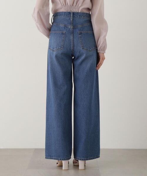 PROPORTION BODY DRESSING（プロポーションボディドレッシング）の「ワイドストレートデニムパンツ / 1215130200（その他パンツ・レディース・ブルー/ホワイト/ブルー系その他・MEDIUM/SMALL）」の12枚目の写真