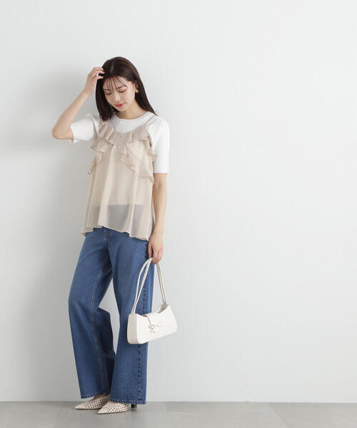 PROPORTION BODY DRESSING（プロポーションボディドレッシング）の「ワイドストレートデニムパンツ / 1215130200（その他パンツ・レディース・ブルー/ホワイト/ブルー系その他・MEDIUM/SMALL）」の16枚目の写真