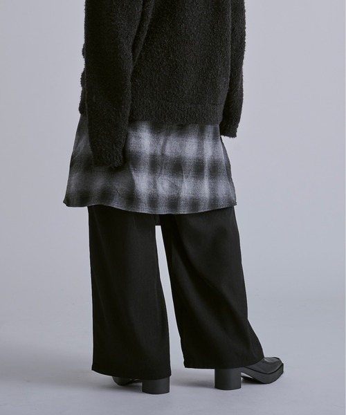 Ellno Loset（エルノロゼット）の「シャツラップワイドパンツ（その他パンツ・メンズ・ブラック/レッド・SMALL/MEDIUM/LARGE/X-SMALL）」の13枚目の写真