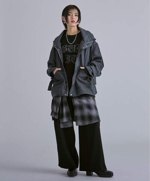 Ellno Loset（エルノロゼット）の「シャツラップワイドパンツ（その他パンツ・メンズ・ブラック/レッド・SMALL/MEDIUM/LARGE/X-SMALL）」の5枚目の写真