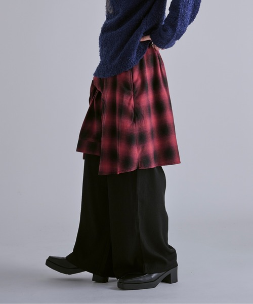 Ellno Loset（エルノロゼット）の「シャツラップワイドパンツ（その他パンツ・メンズ・ブラック/レッド・SMALL/MEDIUM/LARGE/X-SMALL）」の21枚目の写真