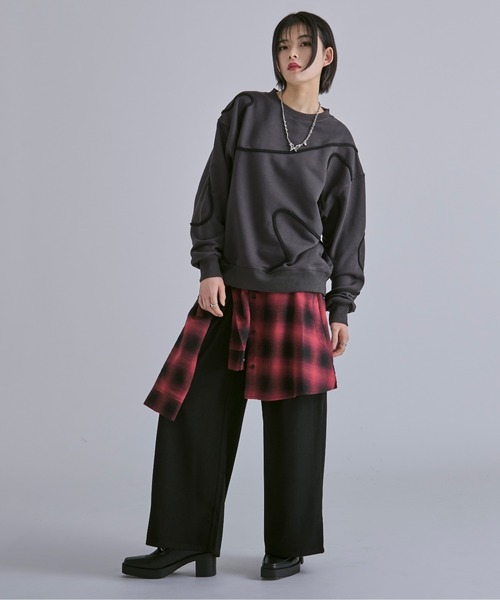 Ellno Loset（エルノロゼット）の「シャツラップワイドパンツ（その他パンツ・メンズ・ブラック/レッド・SMALL/MEDIUM/LARGE/X-SMALL）」の17枚目の写真