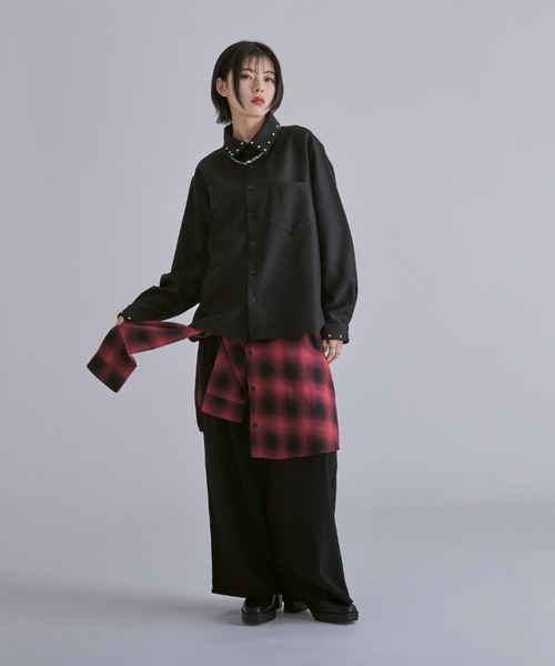 エルノロゼット Ellno losetセンター柄ワイドパンツ S センター柄ワイドパンツ（その他パンツ）｜Ellno Loset（エルノ