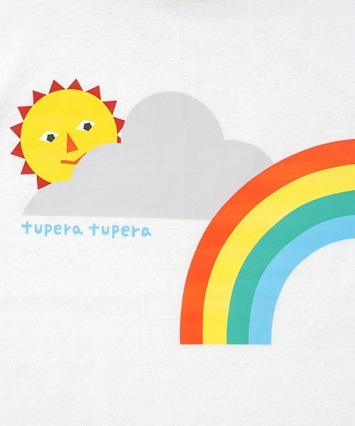 10mois（ディモワ）の「【tupera tupera × 10mois(ディモワ)】tupera tupera 親子Tシャツ(大人)  Mサイズ チャコール・ホワイト（Tシャツ/カットソー・メンズ・ホワイト/チャコール・MEDIUM）」の4枚目の写真