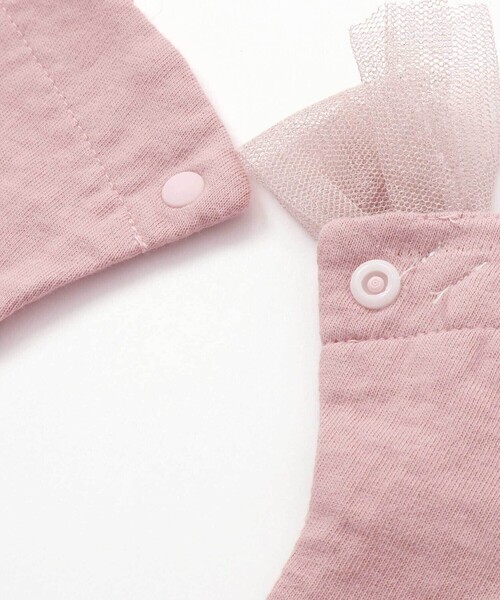 SLAP SLIP BABY（スラップスリップベビー）の「【お揃い】バックリボンスカラップレーススタイベビー（スタイ/よだれかけ・キッズ・ピンク/ホワイト/イエロー・FREE）」の14枚目の写真