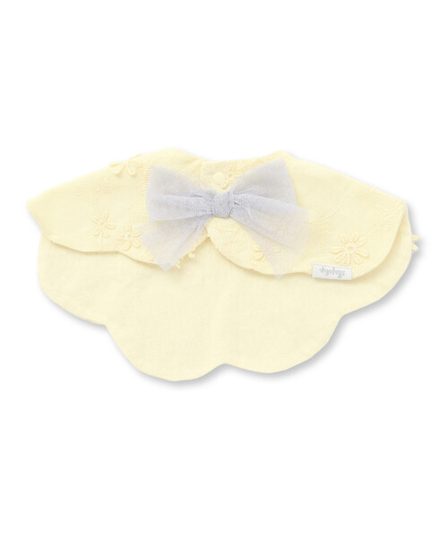 SLAP SLIP BABY（スラップスリップベビー）の「【お揃い】バックリボンスカラップレーススタイベビー（スタイ/よだれかけ・キッズ・ピンク/ホワイト/イエロー・FREE）」の9枚目の写真