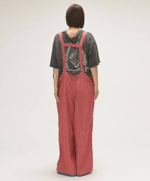 maturely（マチュアリー）の「ダンガリー サロペット（サロペット/オーバーオール・レディース・レッド/グレー・ONE SIZE）」の7枚目の写真