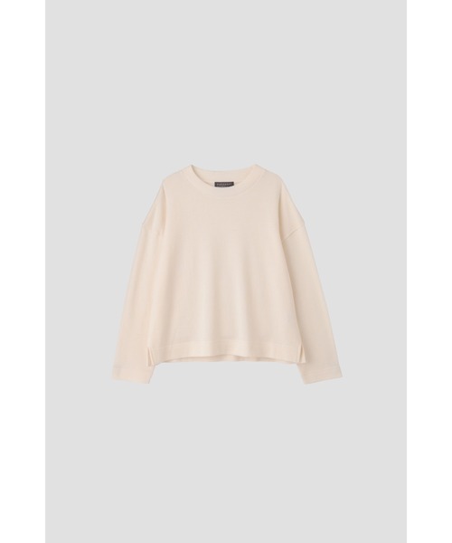 MARGARET HOWELL(マーガレットハウエル)の「DOUBLE FACE COTTON JERSEY(Tシャツ/カットソー・レディース・ブラック/アイボリー・2)」の8枚目の写真